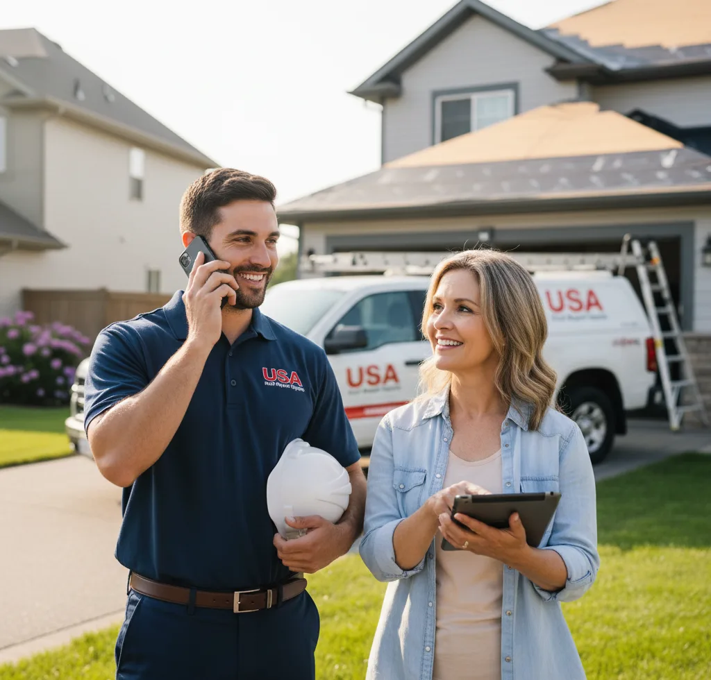 USA Roof Repair Experts customer support in Hugo